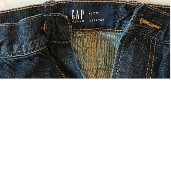 Gap Straight Leg Blue Jeans Mens 40x32 - Picture 4 of 4